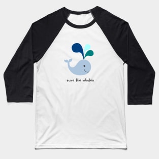 Save the Whales Baseball T-Shirt